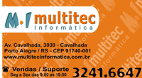 Multitec Informatica - Assistencia técnica, venda de computadores, acessorios para notebooks, peças, impressoras e muito mais! Av. Cavalhada, 3039 -Bairro Cavalhada - Fone: 51 3241.6647
