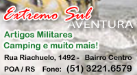 Extremo Sul Aventura - Artigos militares, camping e aventura. Rua Riachuelo, 1492  - Centro -  Porto Alegre / RS -  Fone: (51) 3212-7733